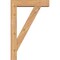 Ekena Millwork Traditional Block Smooth Bracket w/ Offset Brace, Western Red Cedar, 5 1/2"W x 22"D x 34"H BKT0604X22X34TRA05SWR - alternate 3